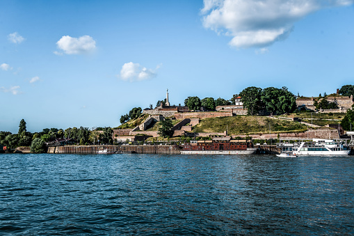 Danube View Of Kalemegdan In Belgrade, Serbia