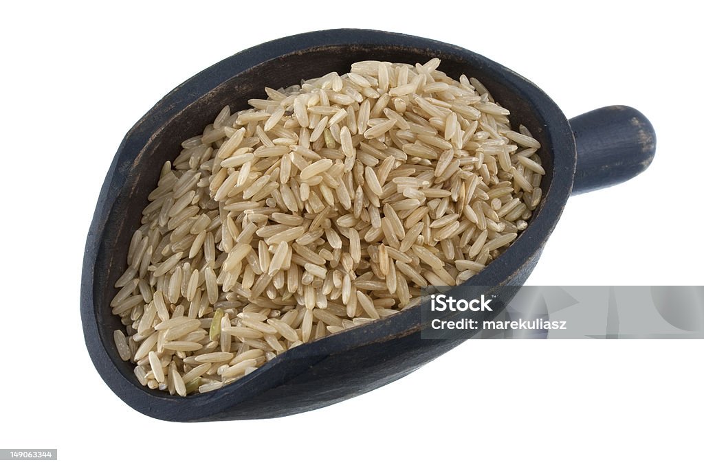 Szufelka z Brązowy ryż basmati - Zbiór zdjęć royalty-free (Bez ludzi)