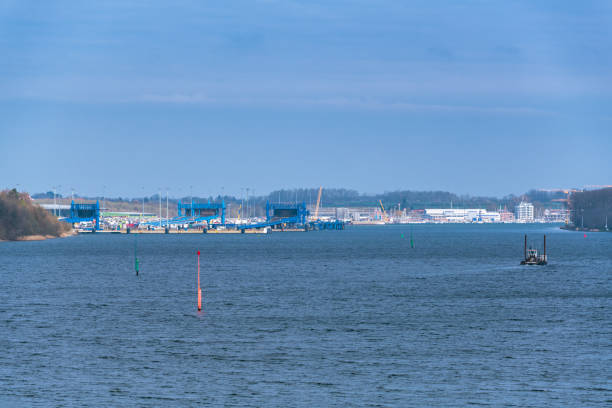 Ferry Terminal In Travemuende At The Balic Sea