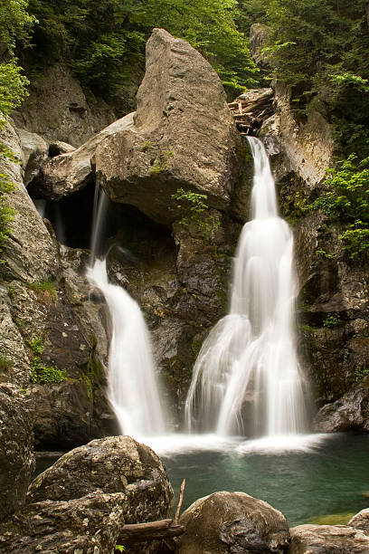 Bash Bish Falls in the Berkshires MA stock photo