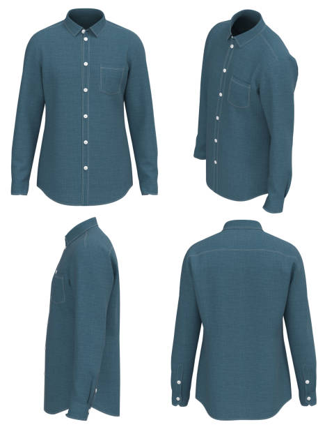 Men Shirt with long sleeves. Button down shirt