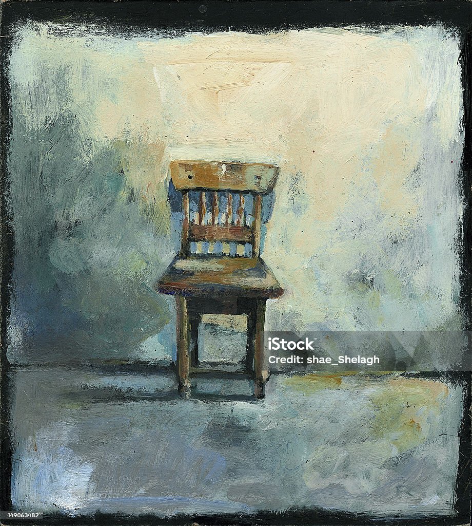 椅子 - 寂しさのロイヤリティフリーストックイラストレーション