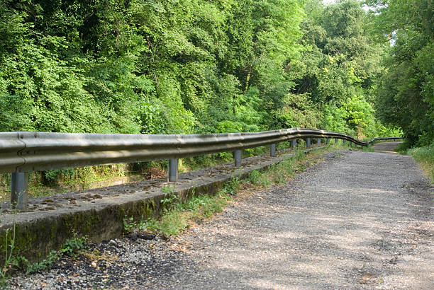istock guardrail and woodland 149063497