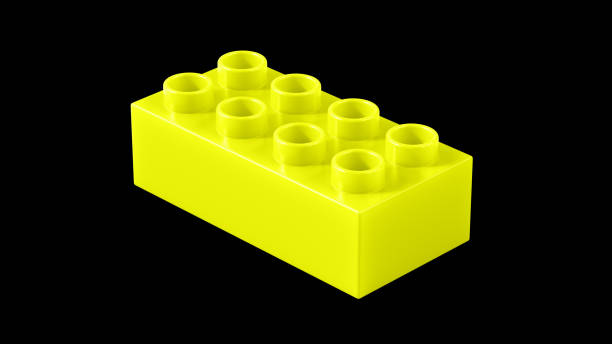 istock Absinthe Plastic Toy Block Isolated on a Black Background. 1490636512