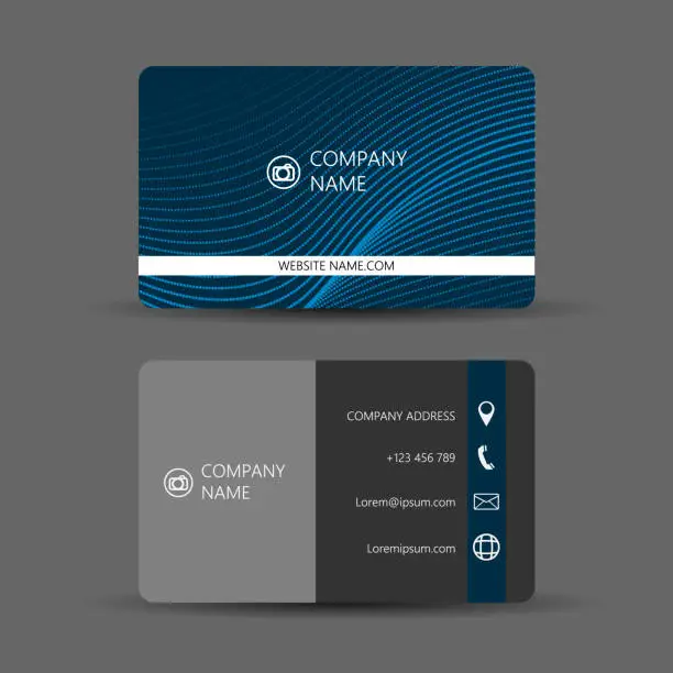 Vector illustration of Business Card with modern design