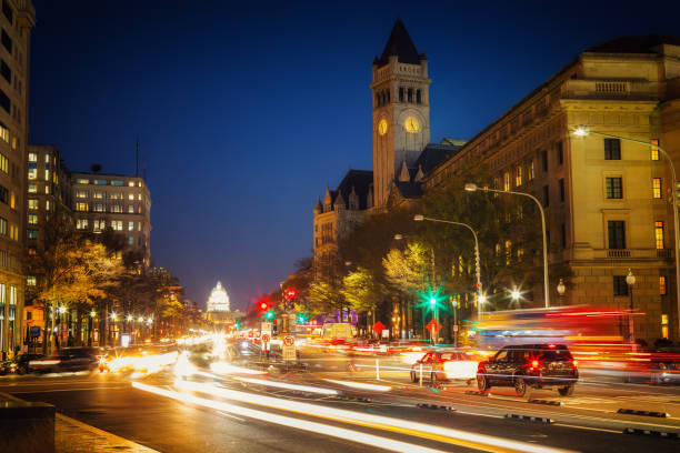 istock Pennsylvania Avenue at night, Washington DC, USA 1490637465