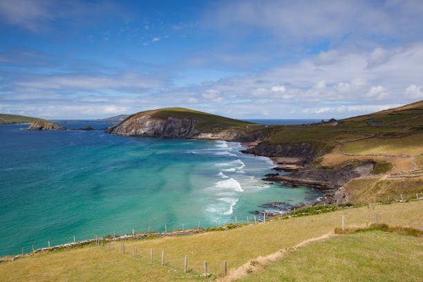 Dunmore Head at Slea Head Drive, one of Irelands most scenic routes, Dingle peninsula, Kerry, Ireland. Filming location for Star Wars - The Last Jedi.