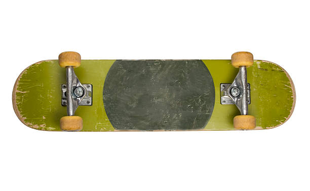 istock Bottom of Skateboard on White Background 149064697