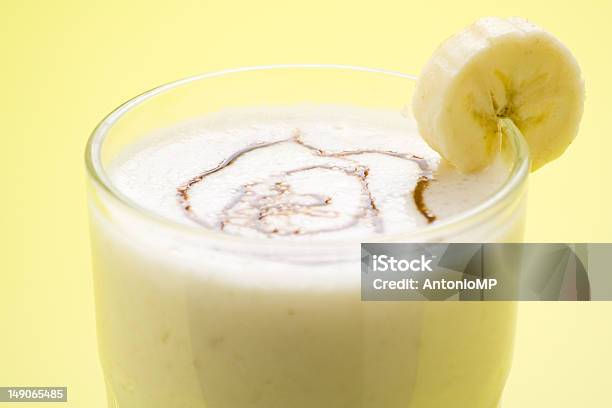 Fresh Fruit Milk Shake Banana And Caramel Stock Photo - Download Image Now - Banana, Breakfast, Caramel