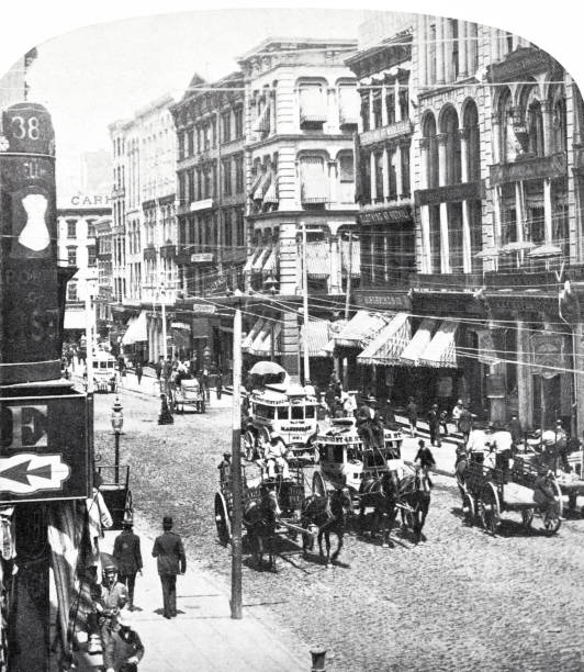 istock New York City, Broadway, north from White street, 1880 1490660340