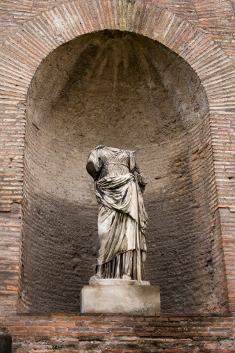 Headless Roman Statue in Rome, Italy