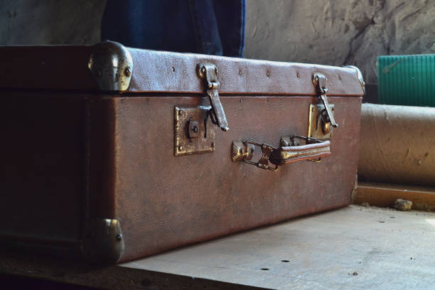 istock There is a very old brown suitcase in the pantry 1490662050