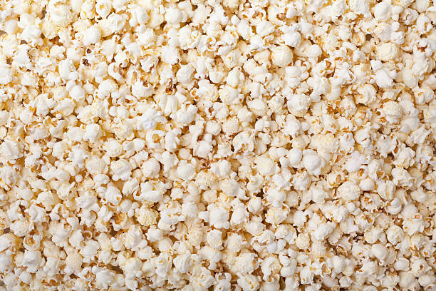 Background of fresh made popcorn