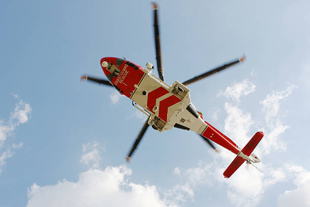 Coastguard Rescue Helicopter stock photo