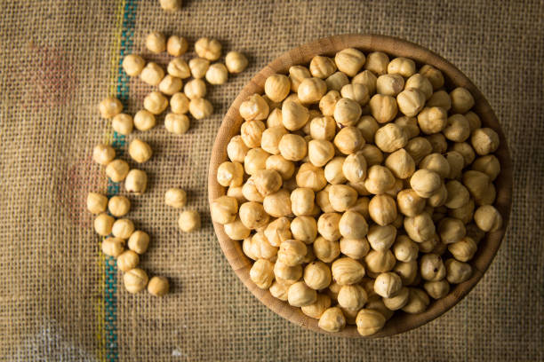 Chickpea in indian street market