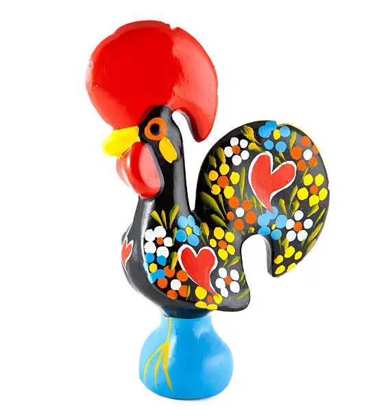 Traditional Ceramic Rooster from Barcelos, Portugal