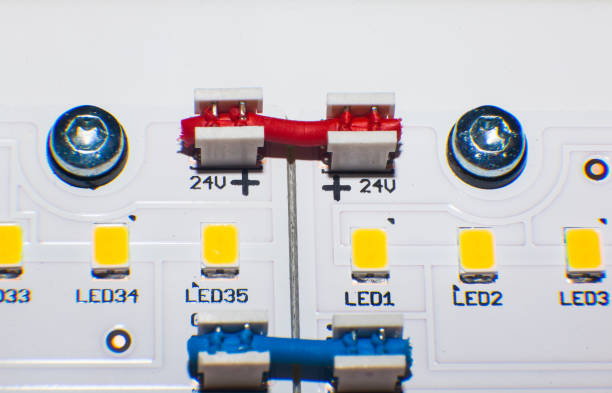 istock LED Lamp Chip. LED Diode. LED lamp close-up. 1490675837