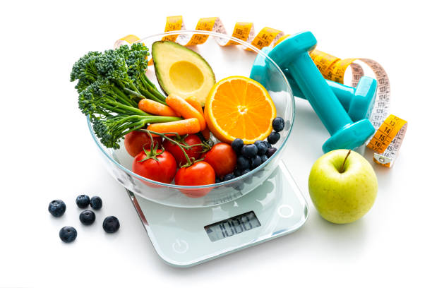 istock Healthy eating, weight control and exercising concept 1490676571