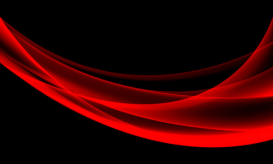 Abstract red grass curve wave overlap on black design modern luxury futuristic creative background vector illustration.