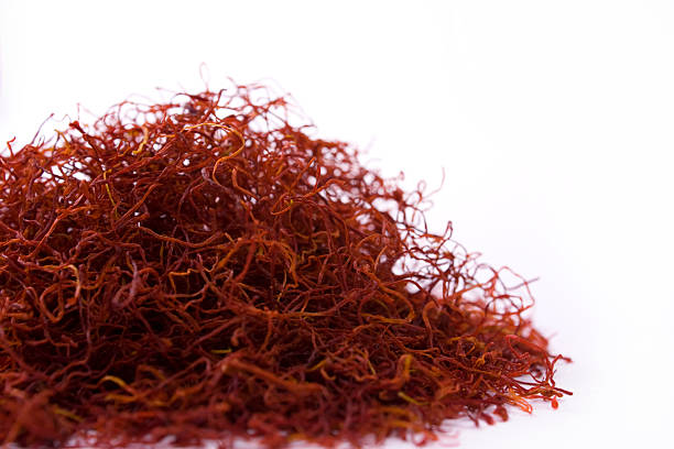 Saffron Threads stock photo
