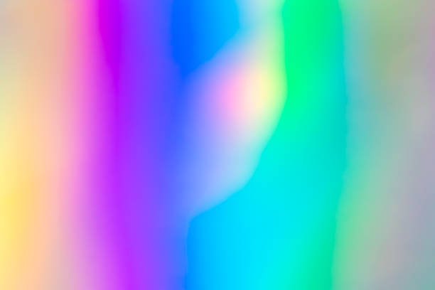istock Abstract blur holographic rainbow foil iridescent background 1490695568