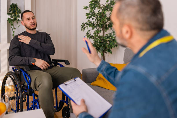 istock Psychotherapist empowers the young man to overcome obstacles 1490697545