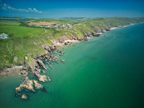 istock Cornwall Whitesand Bay aerial from drone 1490700435