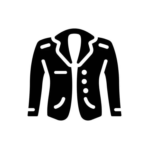 Vector illustration of Jacket or coat icon