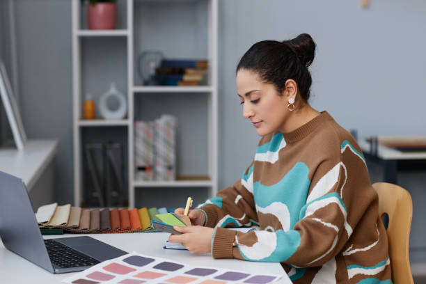 istock Designer working with palettes in office 1490710218