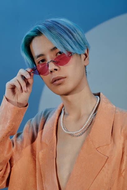 istock Asian young man in stylish glasses 1490710247