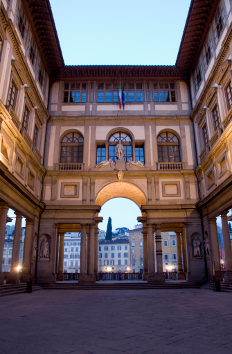 Florence-Fotos en la mañana de los Uffizi photo