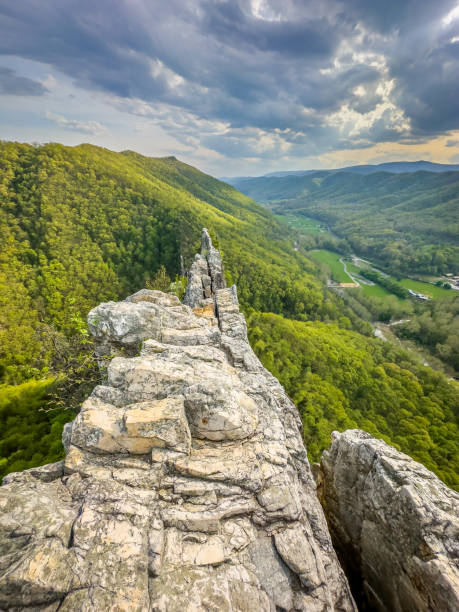 istock View from summit of Seneca Rocks in West Virginia at cloudy sunset 1490711148