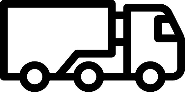 truck  Vector illustration on a transparent background. Premium quality symmbols. Thin line vector icons for concept and graphic design.