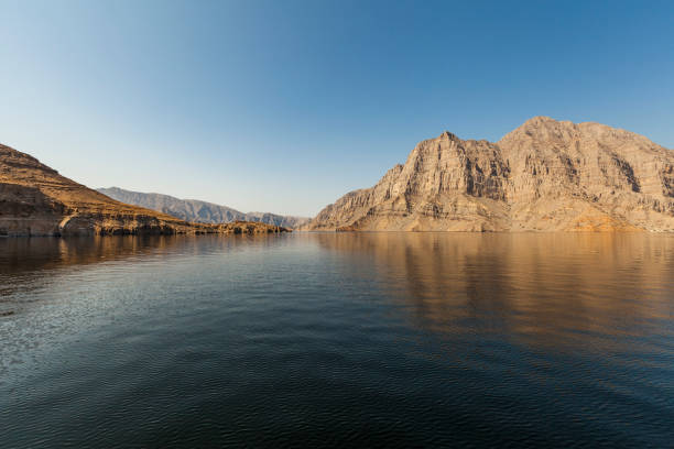 the beautiful fjords of musandam peninsula in the sultanate of oman.