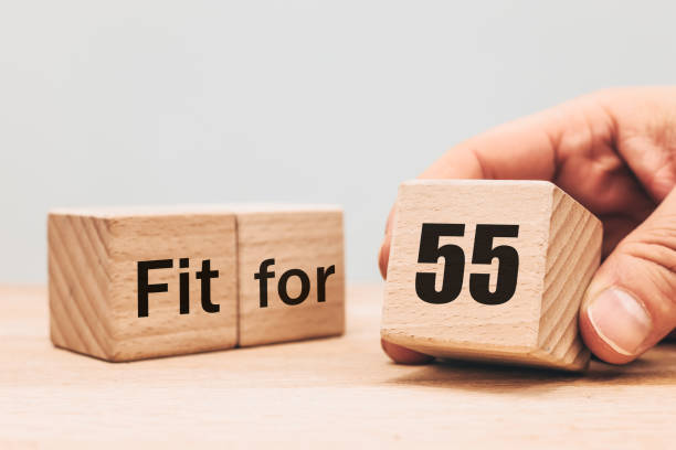 istock fit for 55, Concept, EU climate package, green transformation, Renewable energy sources, CO2 emission standards, Energy efficiency, Social Climate Fund, European Emissions Trading Scheme, land use 1490715778