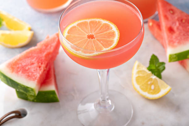 istock Watermelon and lemon drink, refreshing summer cocktail 1490718101