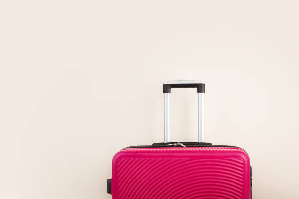 istock Travel luggage, suitcase with clothes, Packing for beach vacation, Packing checklist, weekend trip, tourism and travel,copy space 1490718703