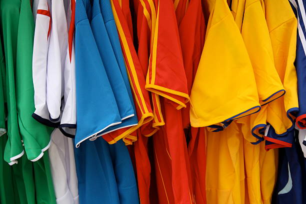 istock Row of Multi-Coloured T-Shirts 149072326