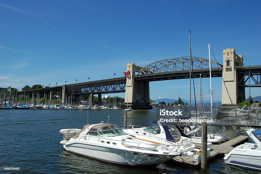 Burrard Bridge - Royalty-free Azul Foto de stock