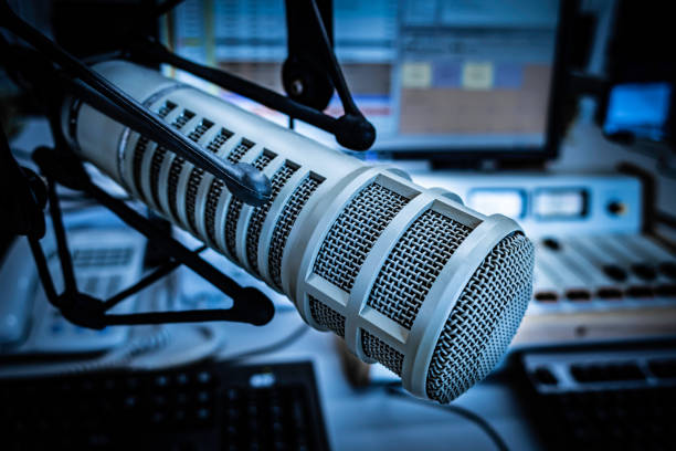 istock Professional microphone and sound mixer 1490724548