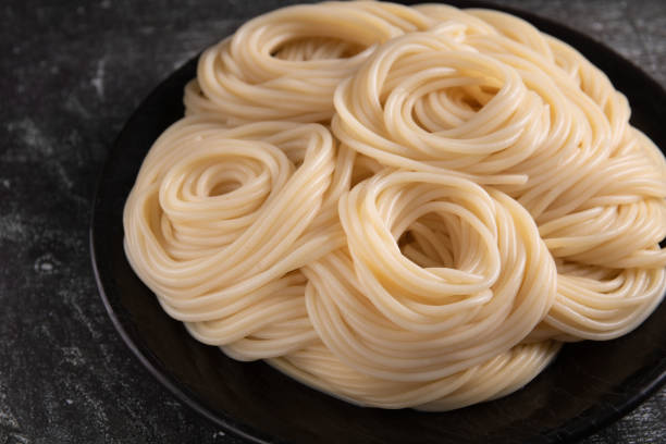 istock photo of cooked spaghetti on a plate 1490726824