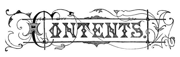 istock Contents in Art Nouveau Style Text - 19th Century 1490730948