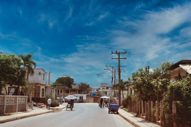 Street scene from Holguin, the capital city of Holguin Province situated in the Northeastern part of Cuba.