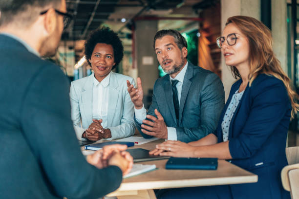 istock Business persons on meeting in the office 1490732140