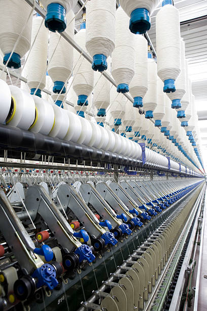 istock Textile factory with streamline production line 149073312