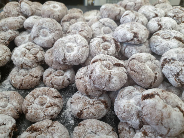 istock Various kinds of cookies arranged in a row 1490734091
