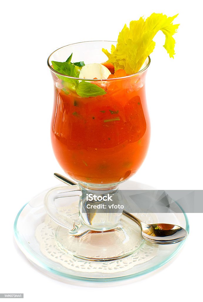 Vegetable cocktail Vegetable cocktail on whire background Celery Stock Photo