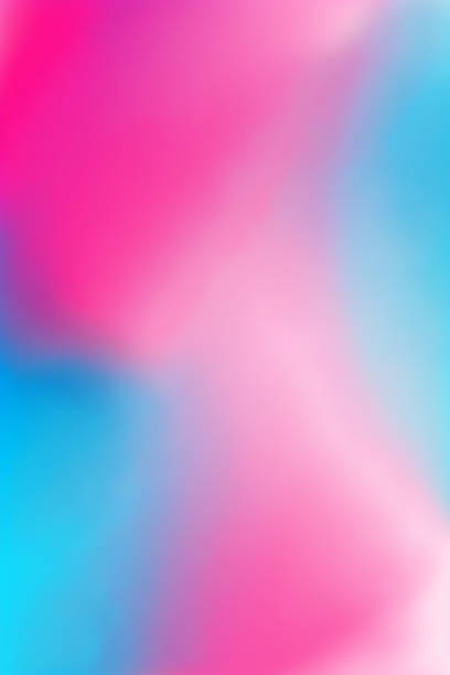 Simple blue pink gradient pastel, Abstract blurred color gradient background stock photo