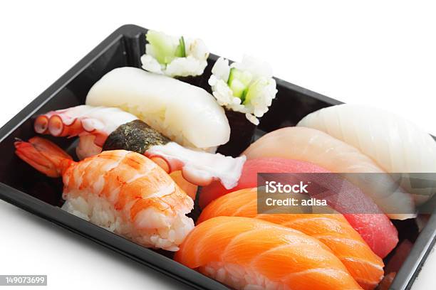 Sushilunchpaket Stockfoto und mehr Bilder von Brotdose - Brotdose, Ebi - Sushi, Fisch