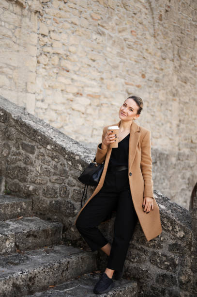 istock portrait of a white woman relaxing after work. 1490737922